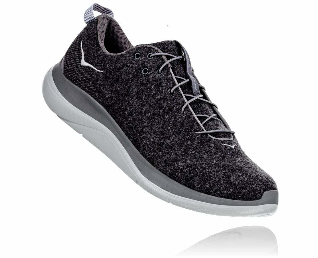HOKA Dark Shadow / Wild Dove - Women's Hupana Flow Wool