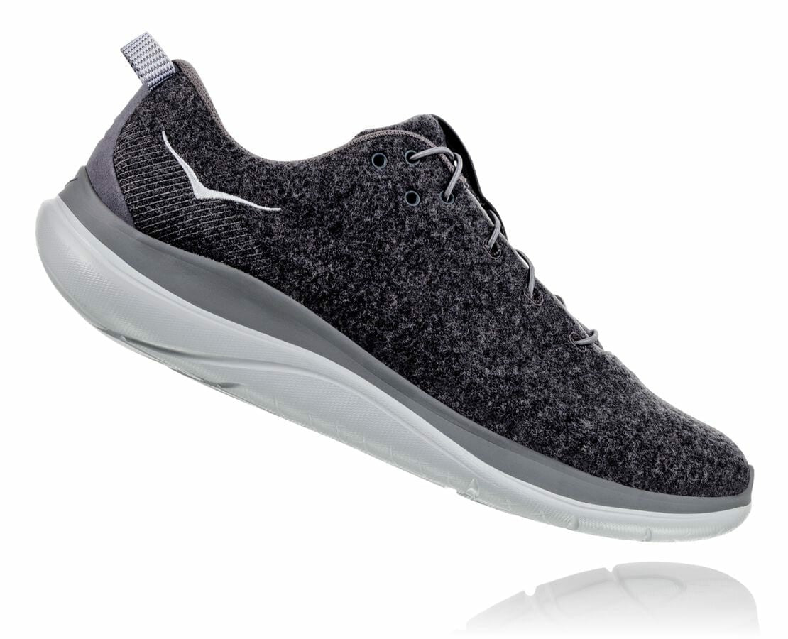 HOKA Dark Shadow / Wild Dove - Women's Hupana Flow Wool