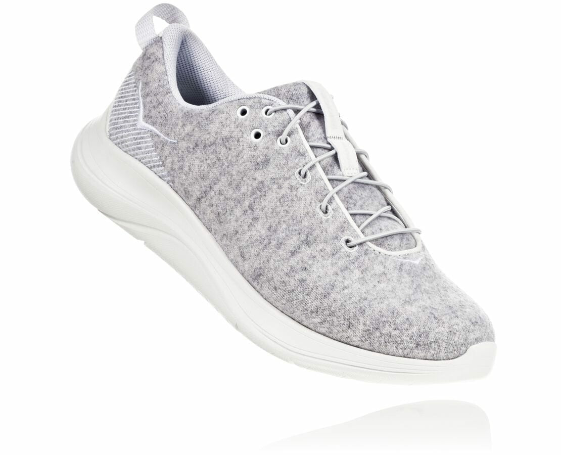 HOKA Lunar Rock / Blanc De Blanc - Women's Hupana Flow Wool