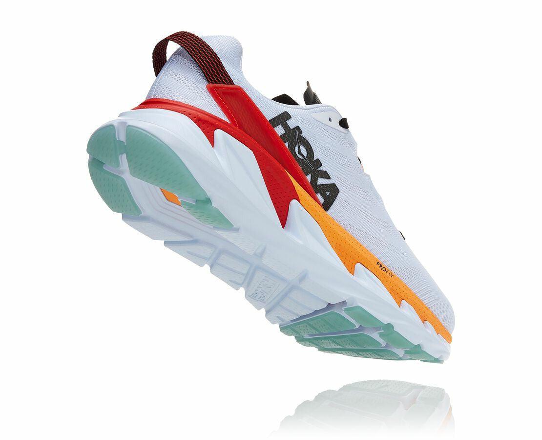 HOKA White / Blazing Orange - Men's Elevon 2