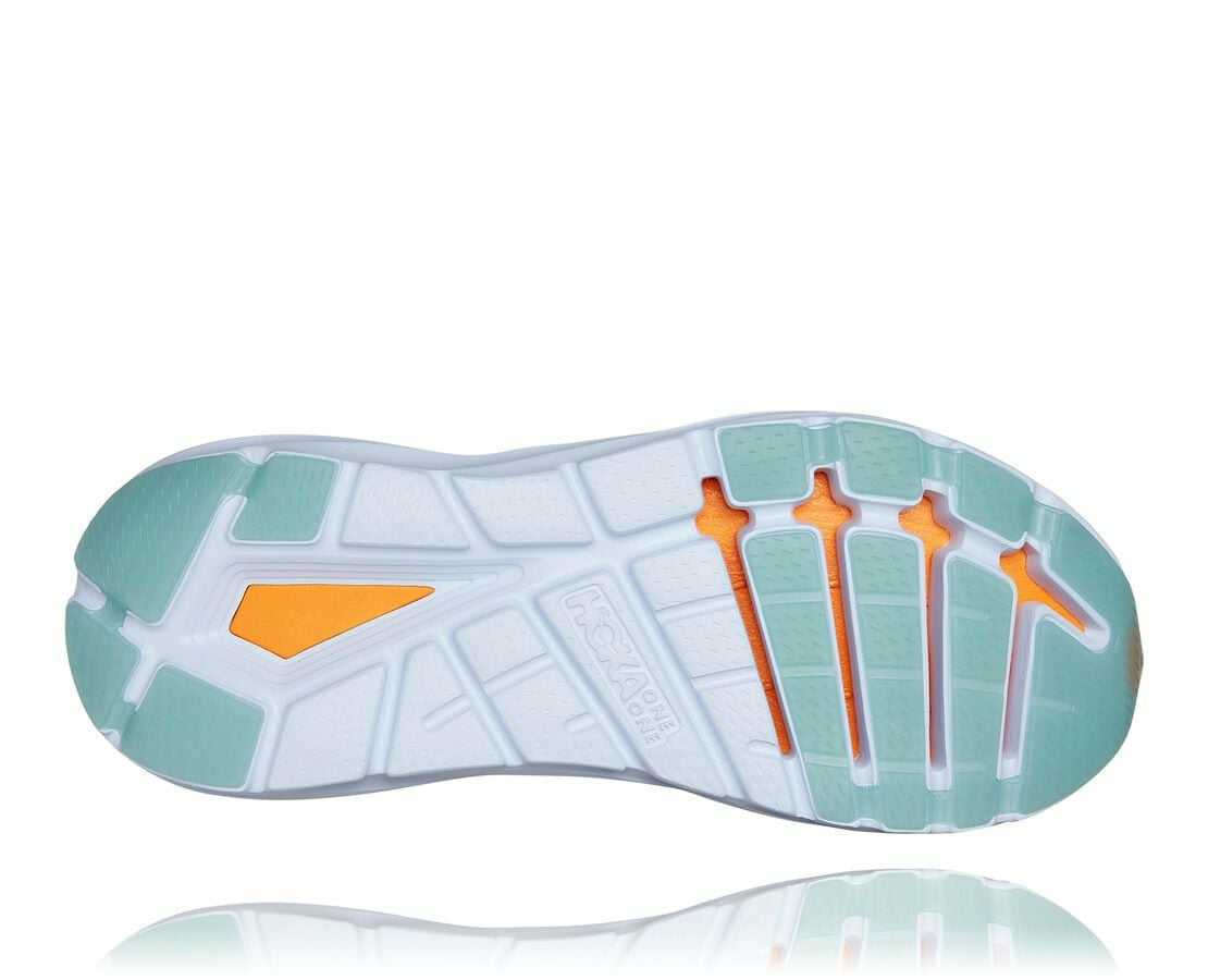 HOKA White / Blazing Orange - Men's Elevon 2