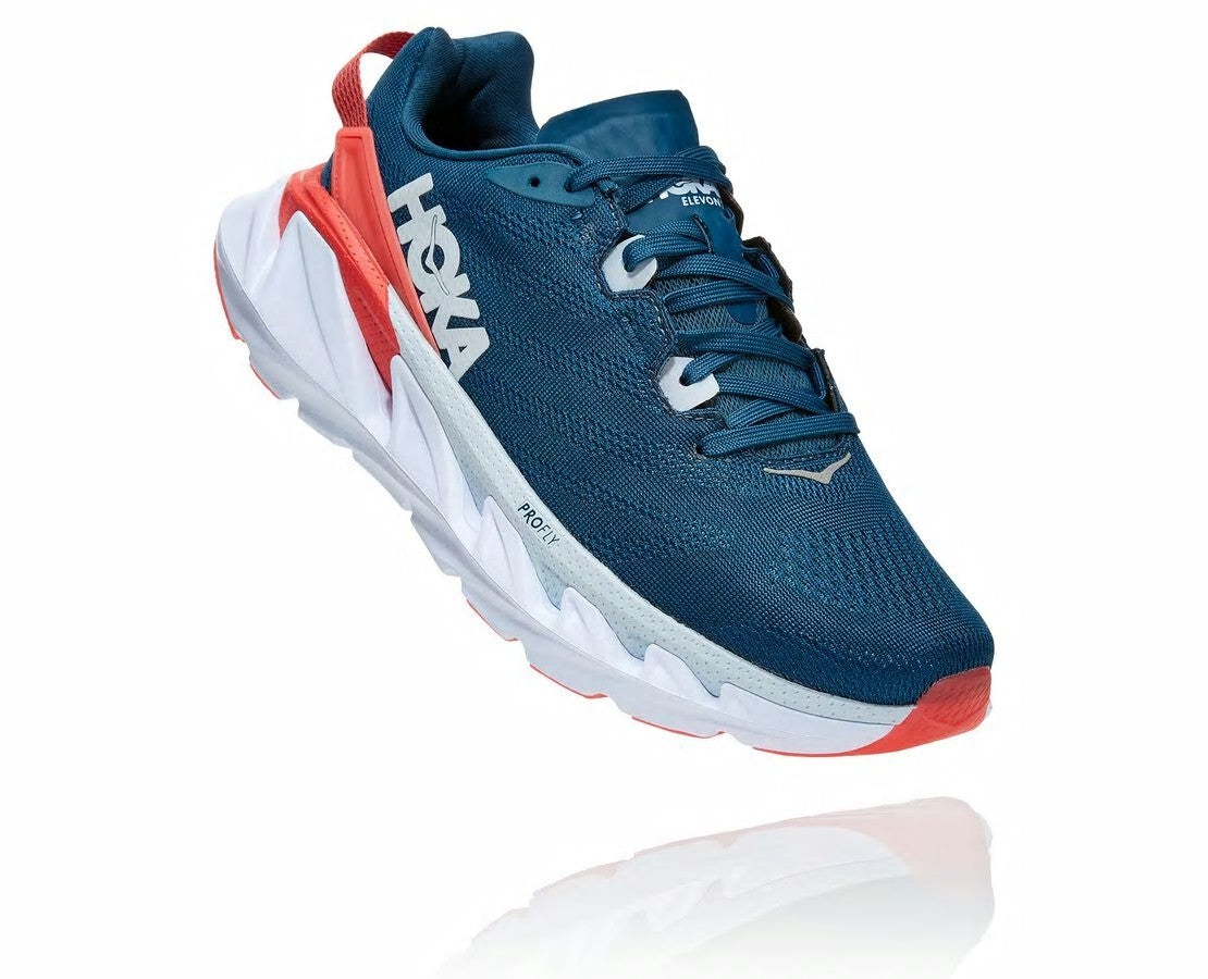 HOKA Moroccan Blue / Hot Coral - Women's Elevon 2