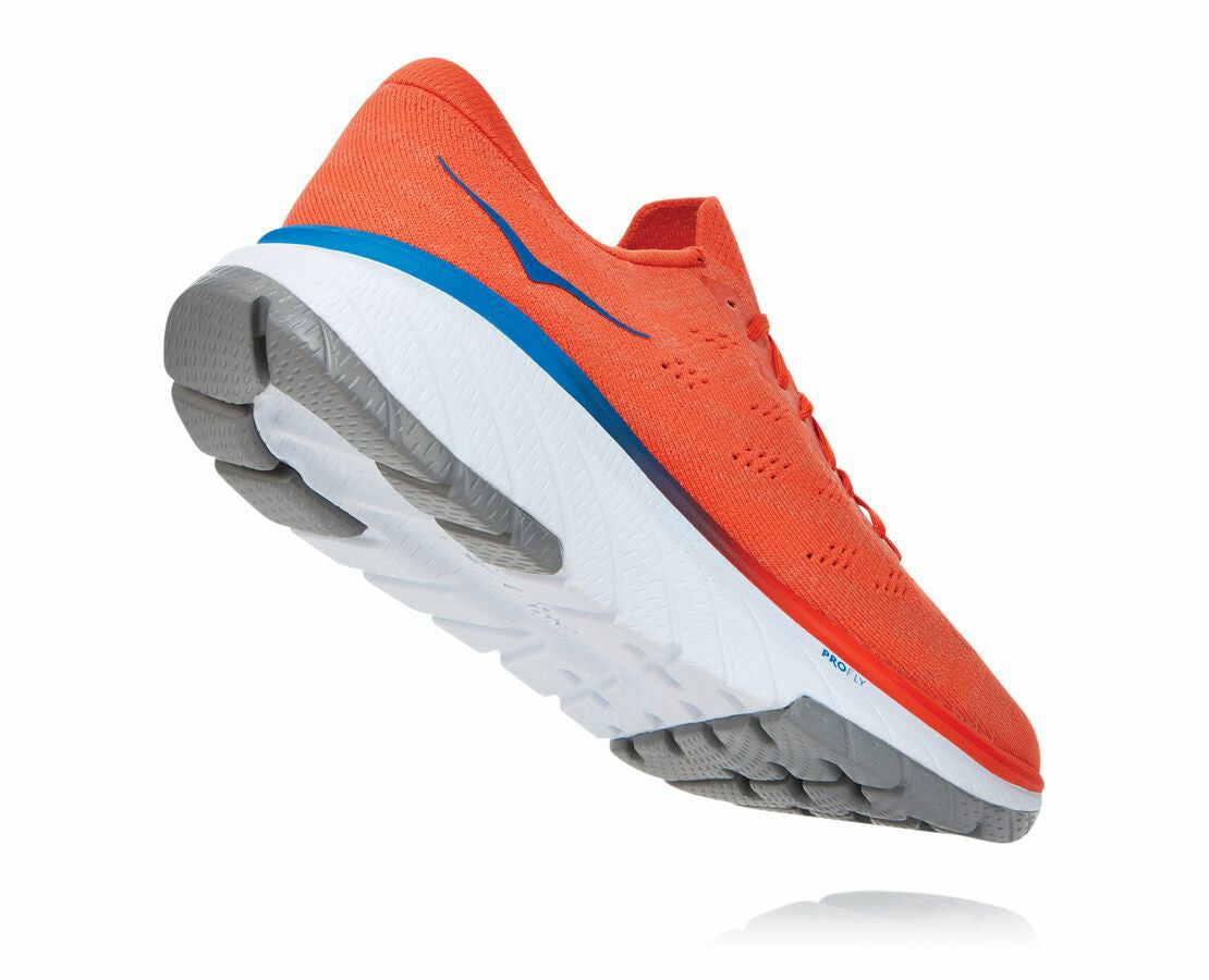HOKA Mandarin Red / White - Men's Cavu 3