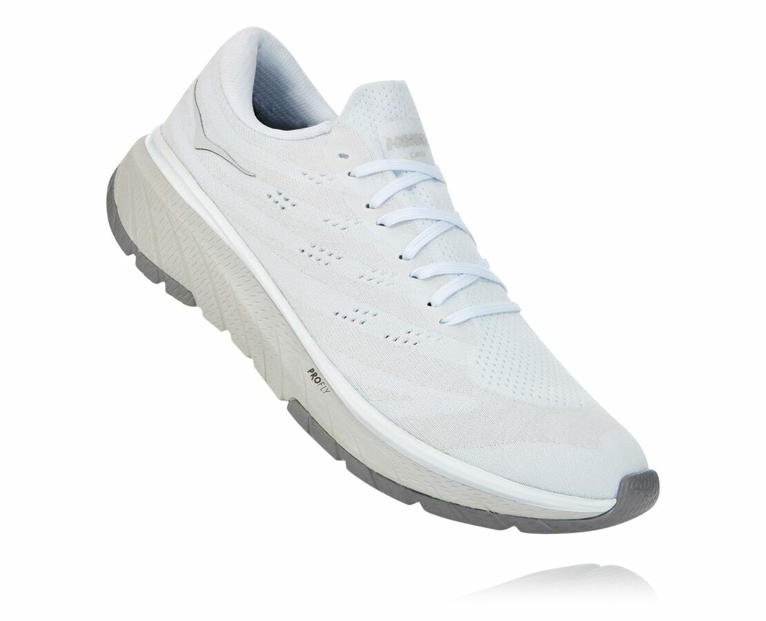HOKA White / Nimbus Cloud - Men's Cavu 3