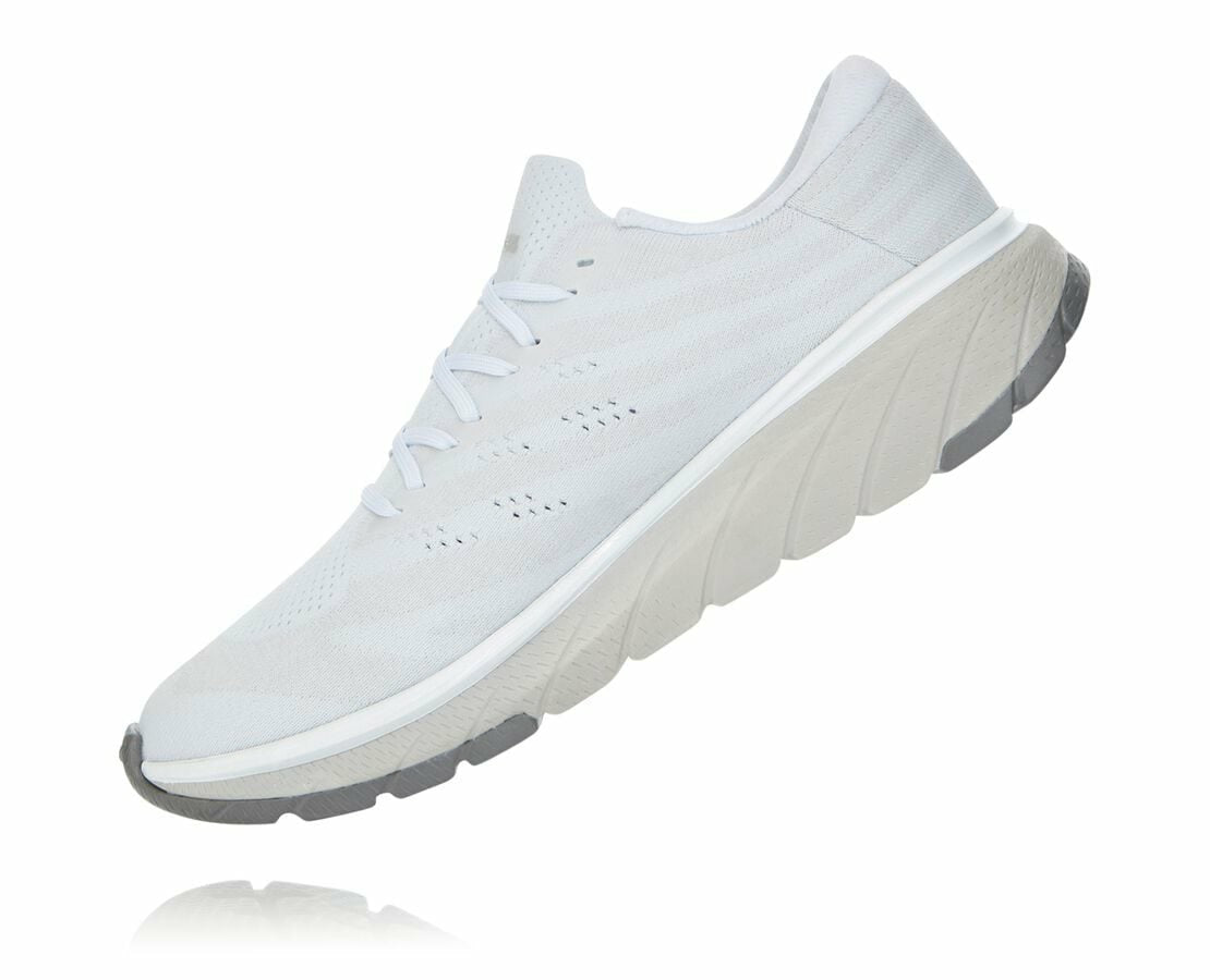 HOKA White / Nimbus Cloud - Men's Cavu 3