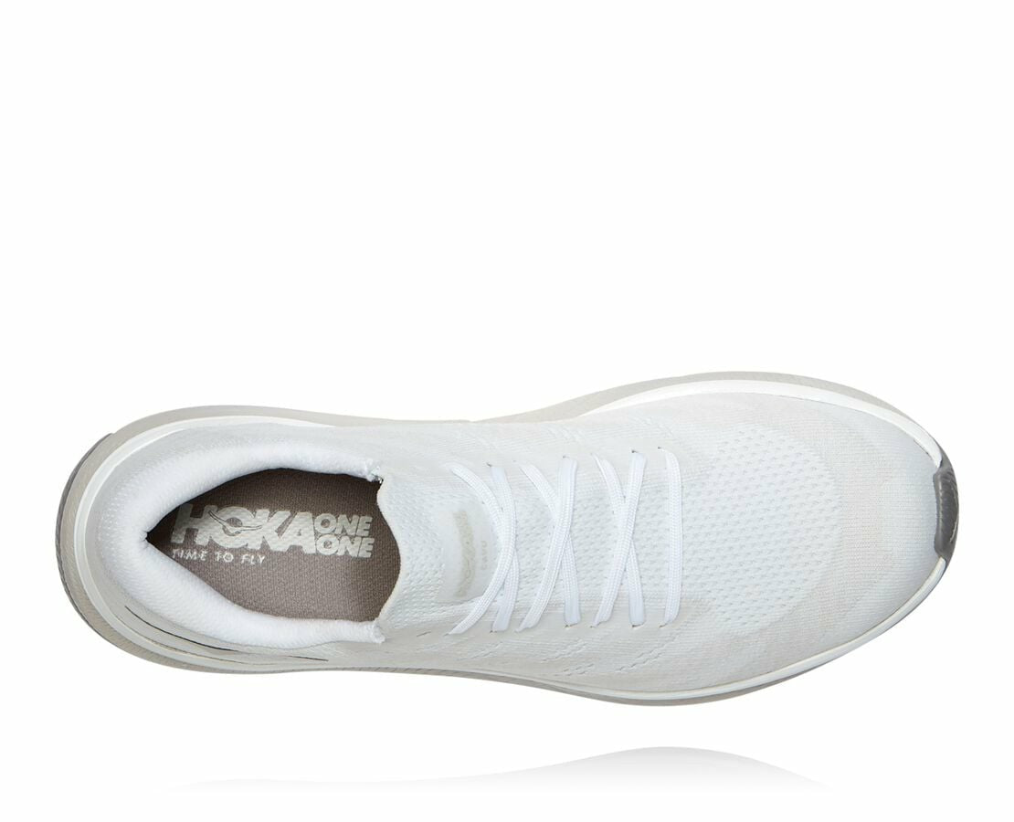 HOKA White / Nimbus Cloud - Men's Cavu 3