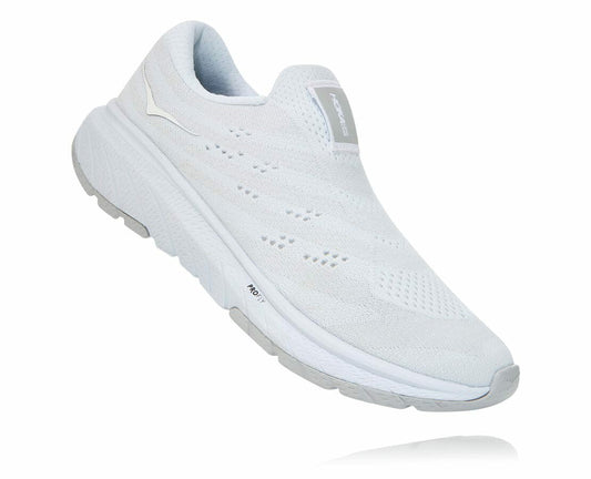 HOKA White / Lunar Rock - Women's Cavu 3 Slip