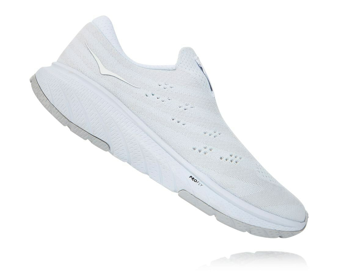 HOKA White / Lunar Rock - Women's Cavu 3 Slip