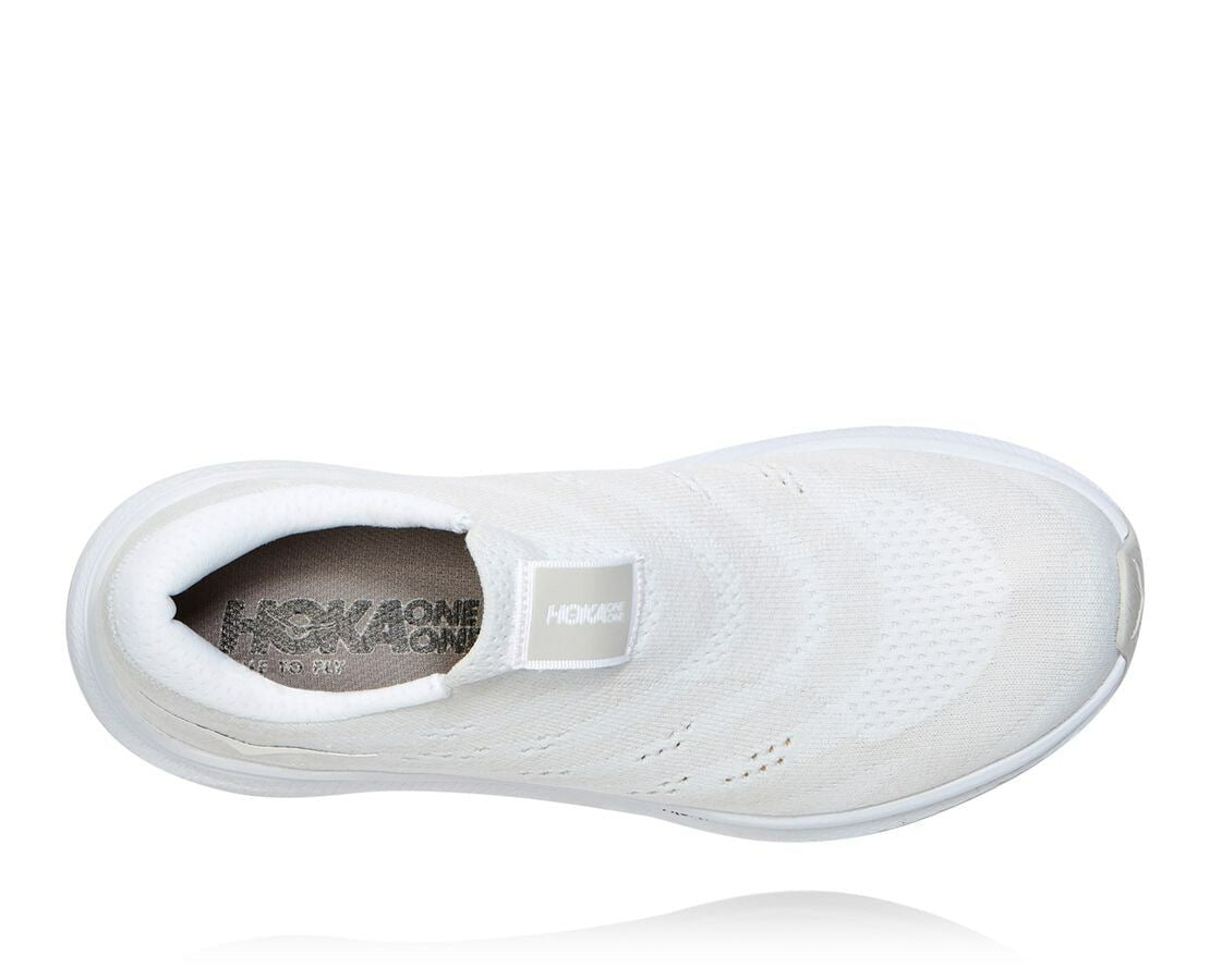 HOKA White / Lunar Rock - Women's Cavu 3 Slip