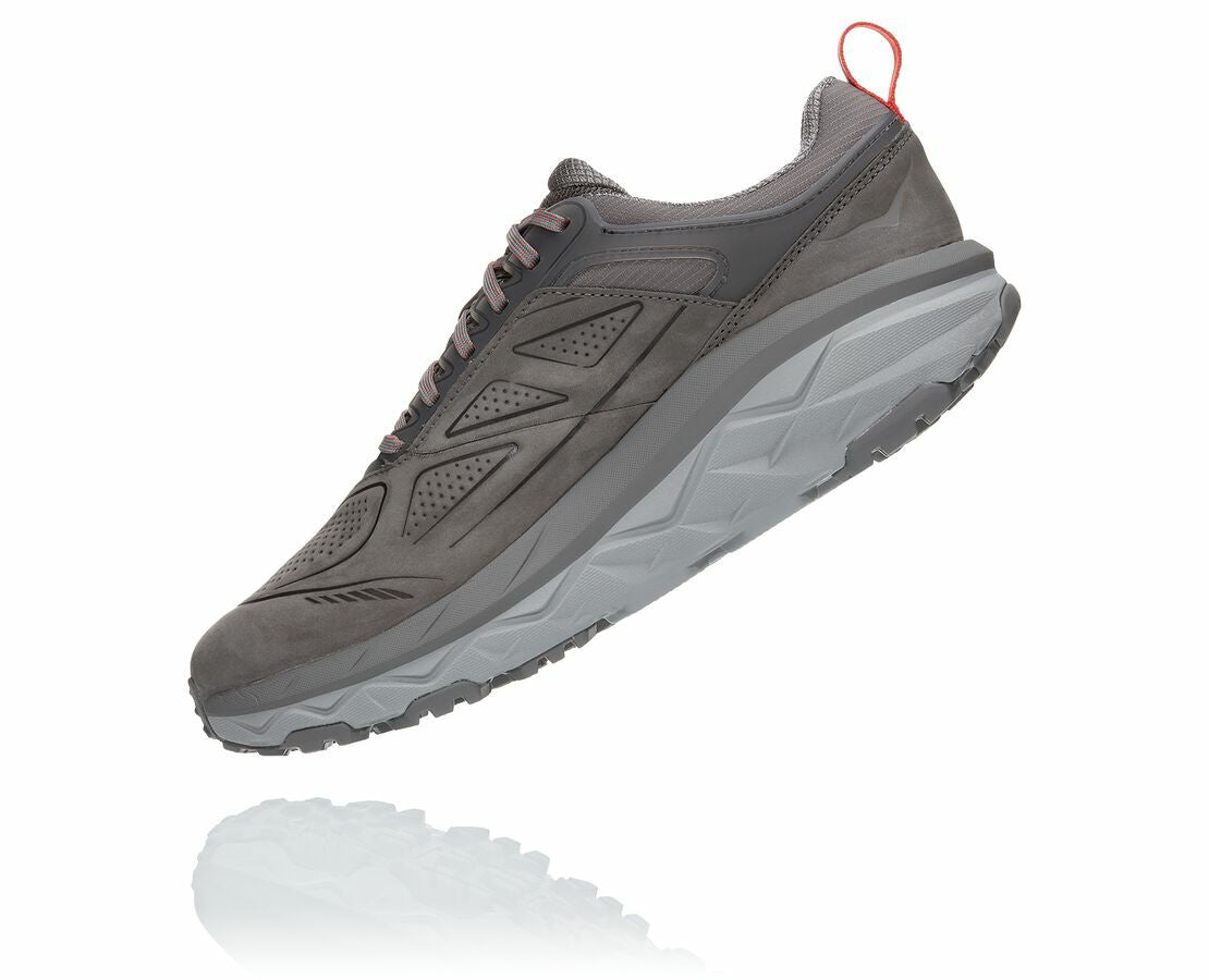 HOKA Charcoal Gray / Fiesta - Men's Challenger Low GORE-TEX