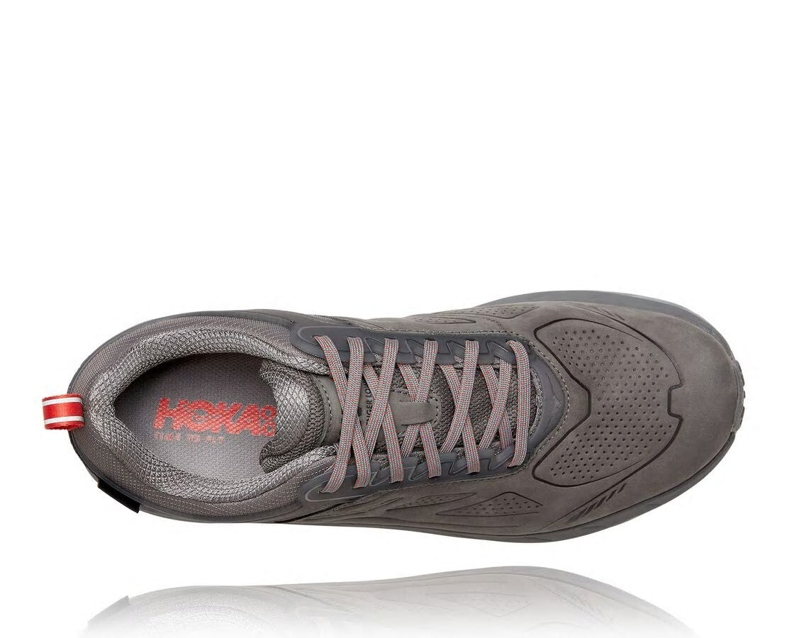 HOKA Charcoal Gray / Fiesta - Men's Challenger Low GORE-TEX