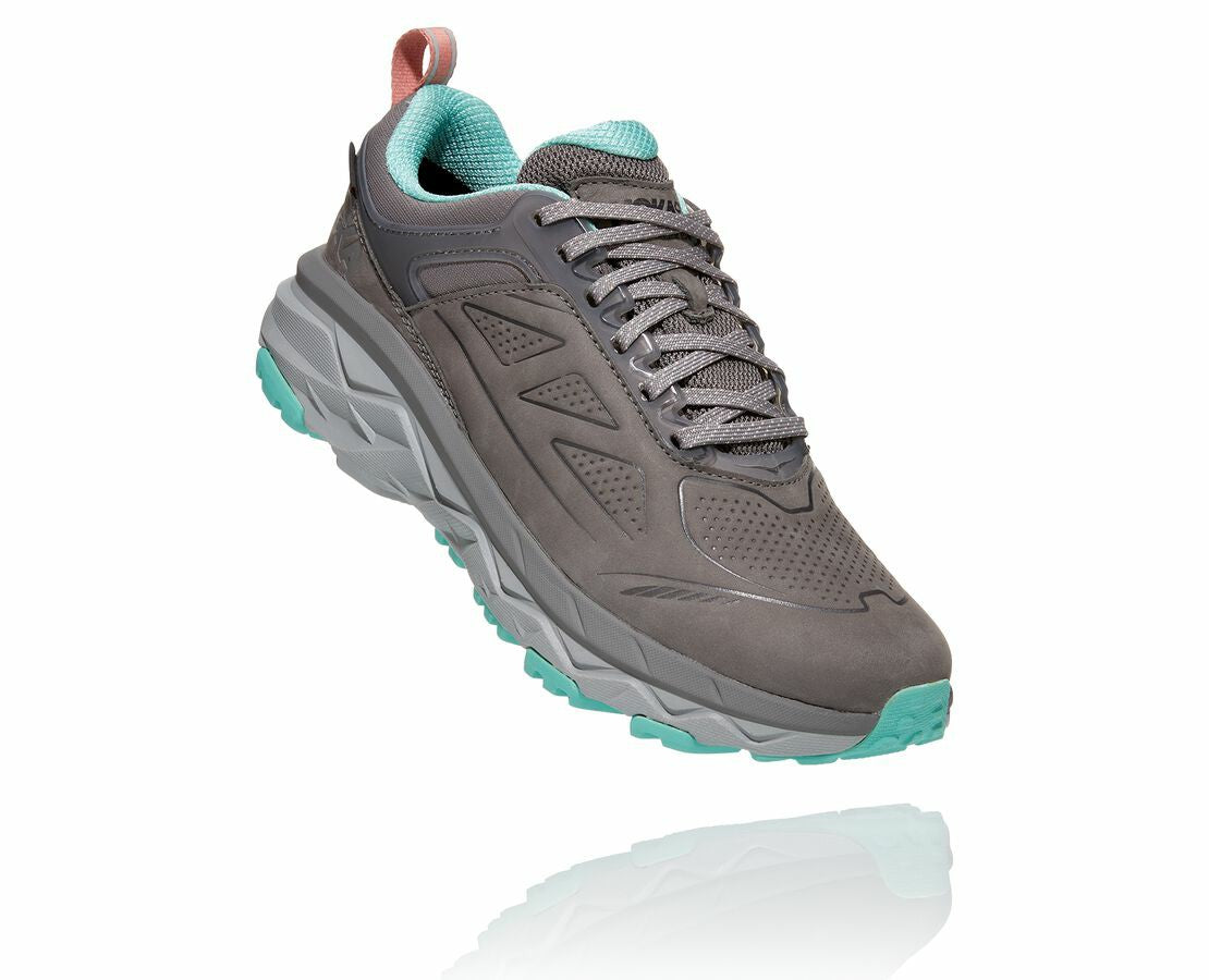 HOKA Charcoal Gray / Wild Dove - Women's Challenger Low GORE-TEX