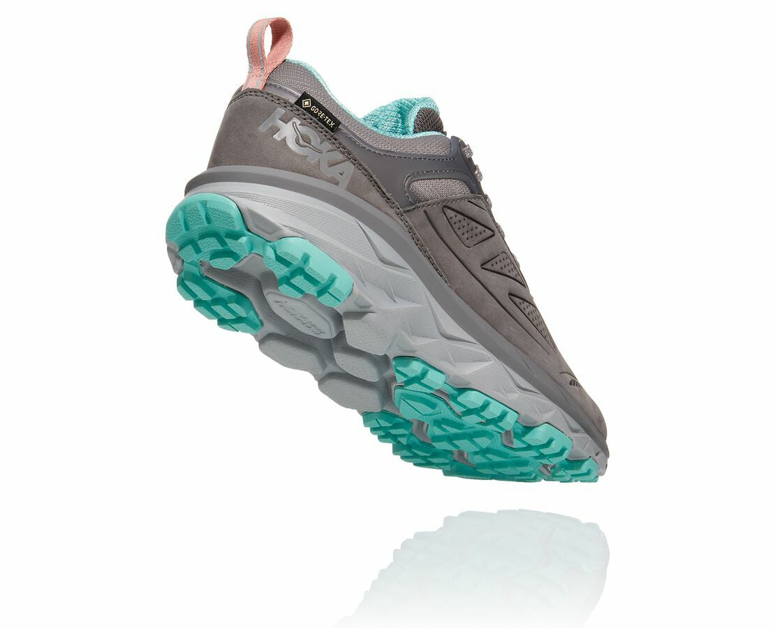 HOKA Charcoal Gray / Wild Dove - Women's Challenger Low GORE-TEX