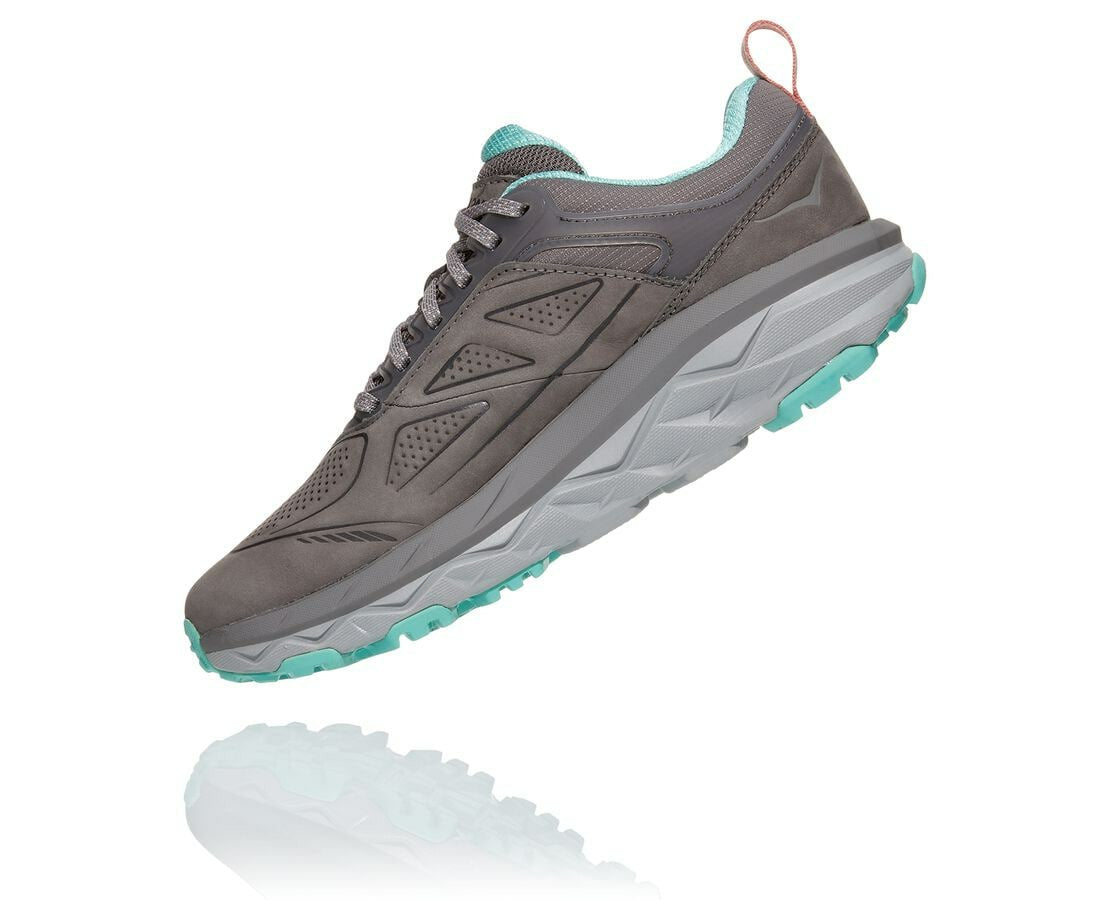 HOKA Charcoal Gray / Wild Dove - Women's Challenger Low GORE-TEX