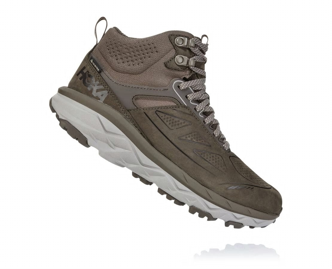HOKA Major Brown / Heather - Women's Challenger Mid GORE-TEX