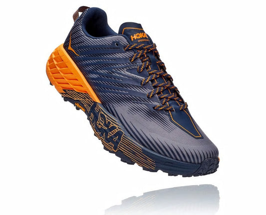 HOKA Black Iris / Bright Marigold - Men's Speedgoat 4