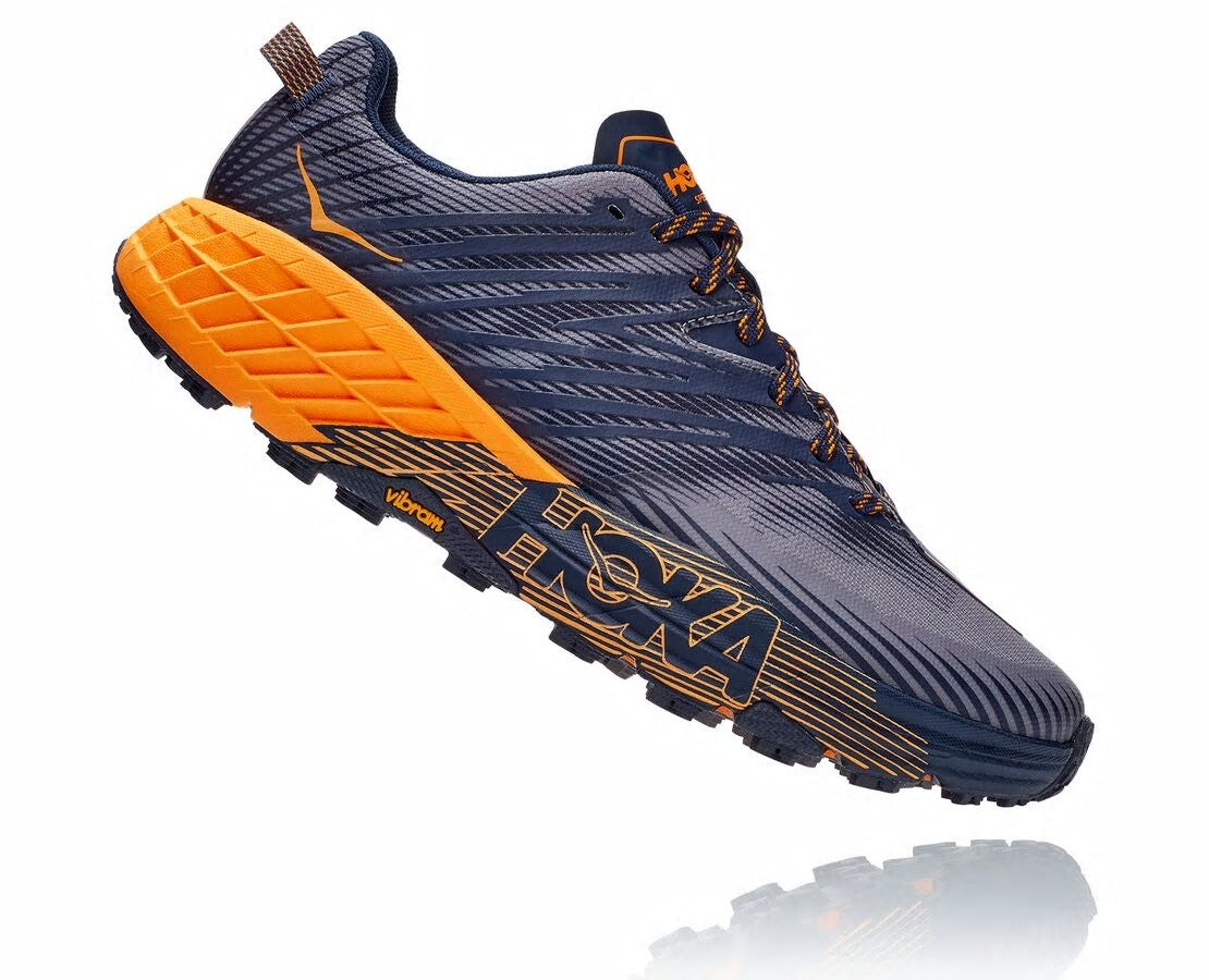 HOKA Black Iris / Bright Marigold - Men's Speedgoat 4