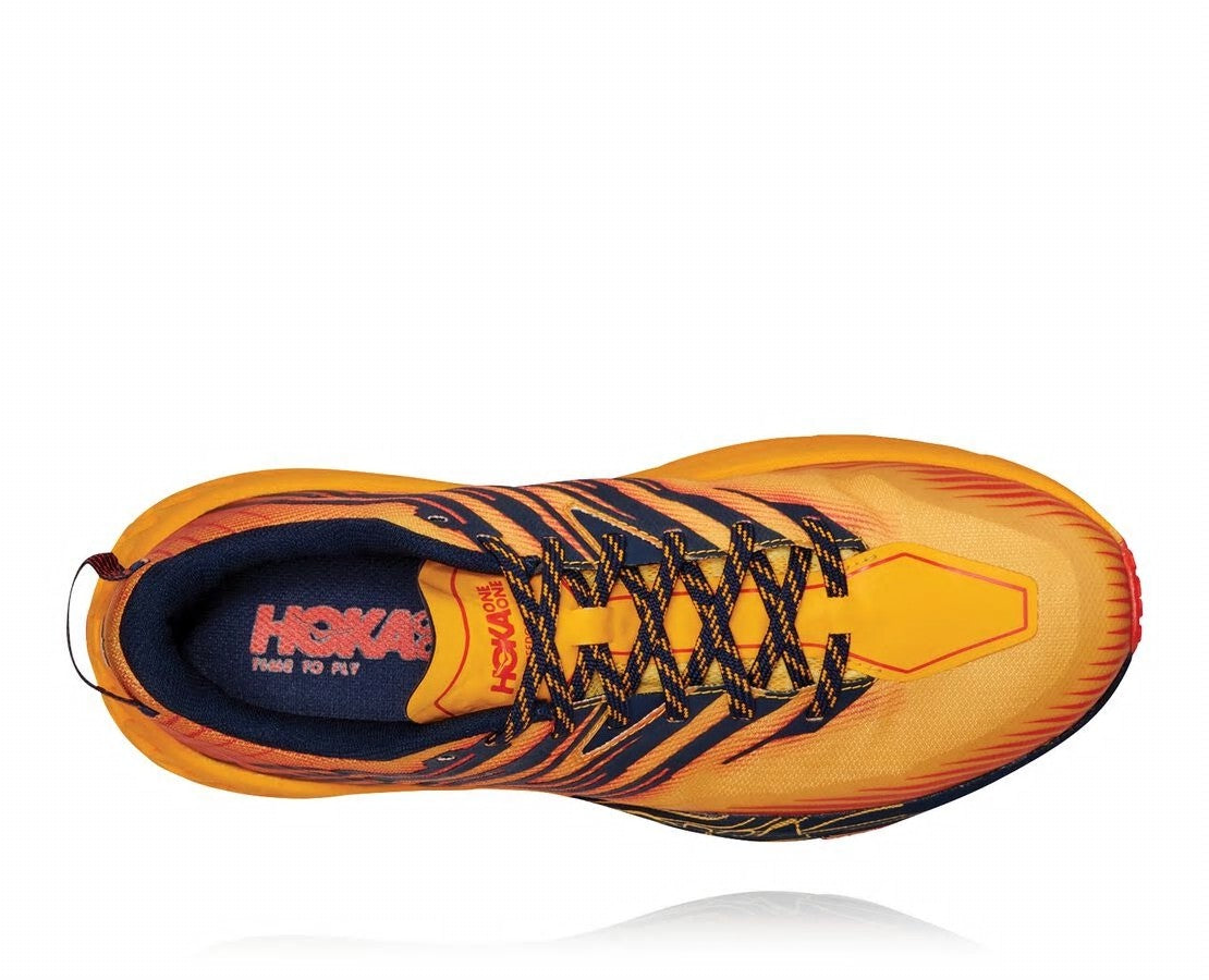 HOKA Gold Fusion / Black Iris - Men's Speedgoat 4