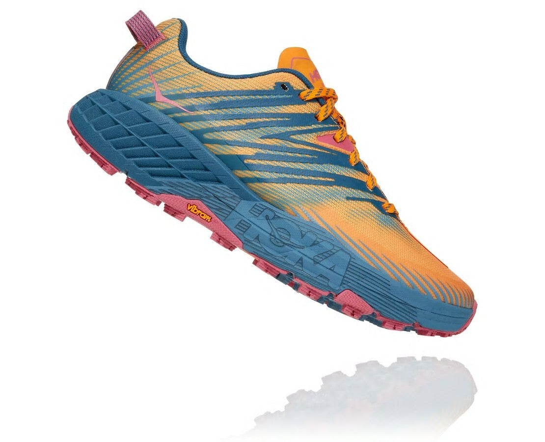 HOKA Saffron / Provincial Blue - Women's Speedgoat 4