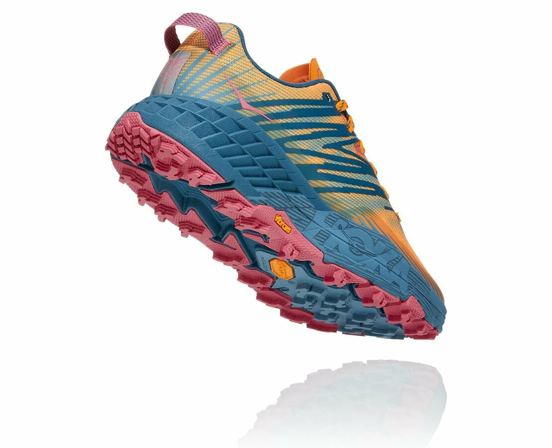 HOKA Saffron / Provincial Blue - Women's Speedgoat 4