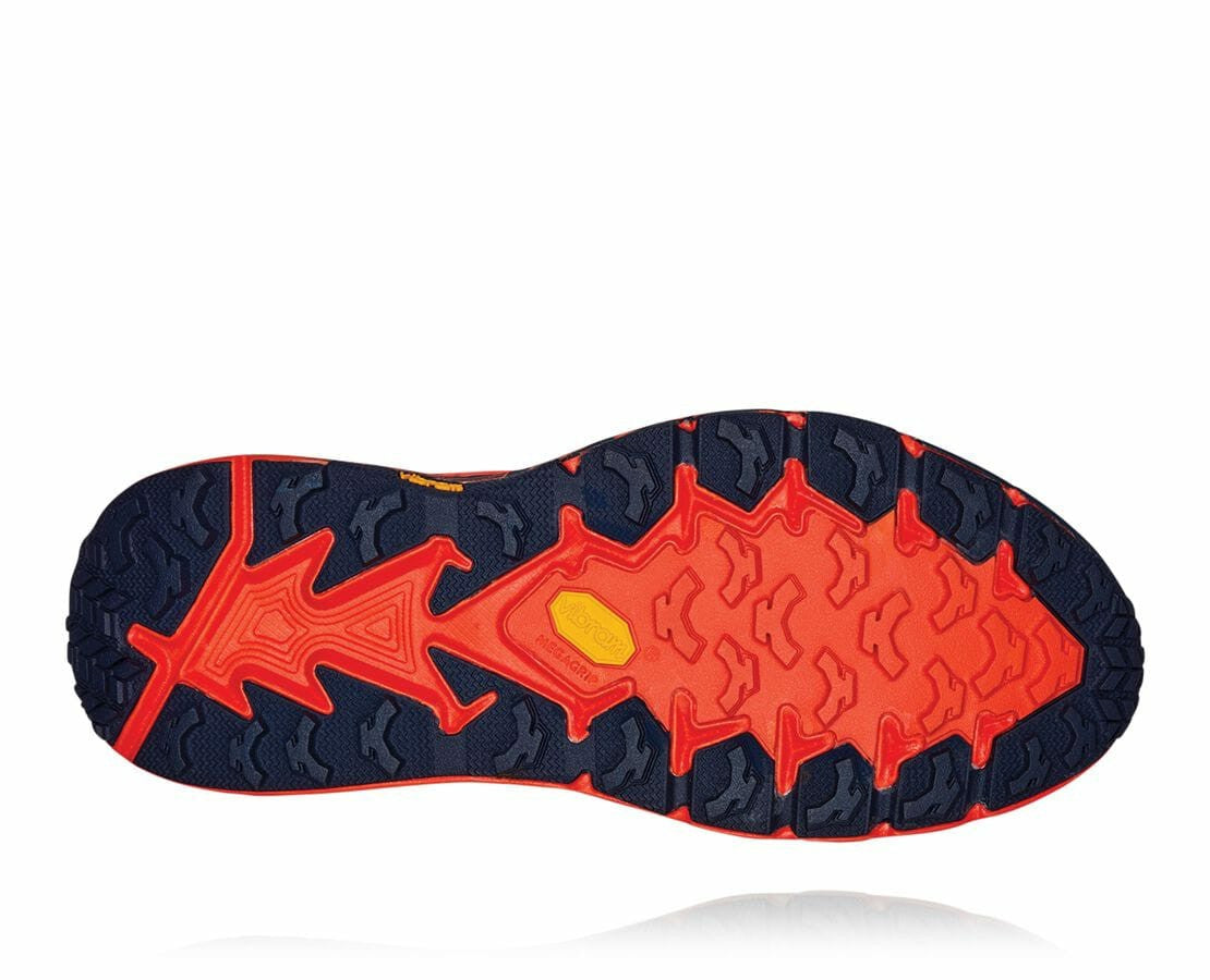 HOKA Mandarin Red / Gold Fusion - Men's Speedgoat 4 GORE-TEX