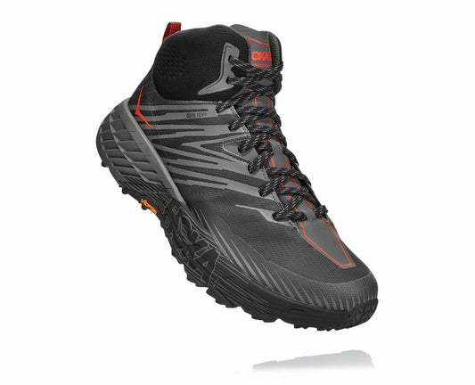HOKA Anthracite / Dark Gull Grey - Men's Speedgoat Mid GORE-TEX 2