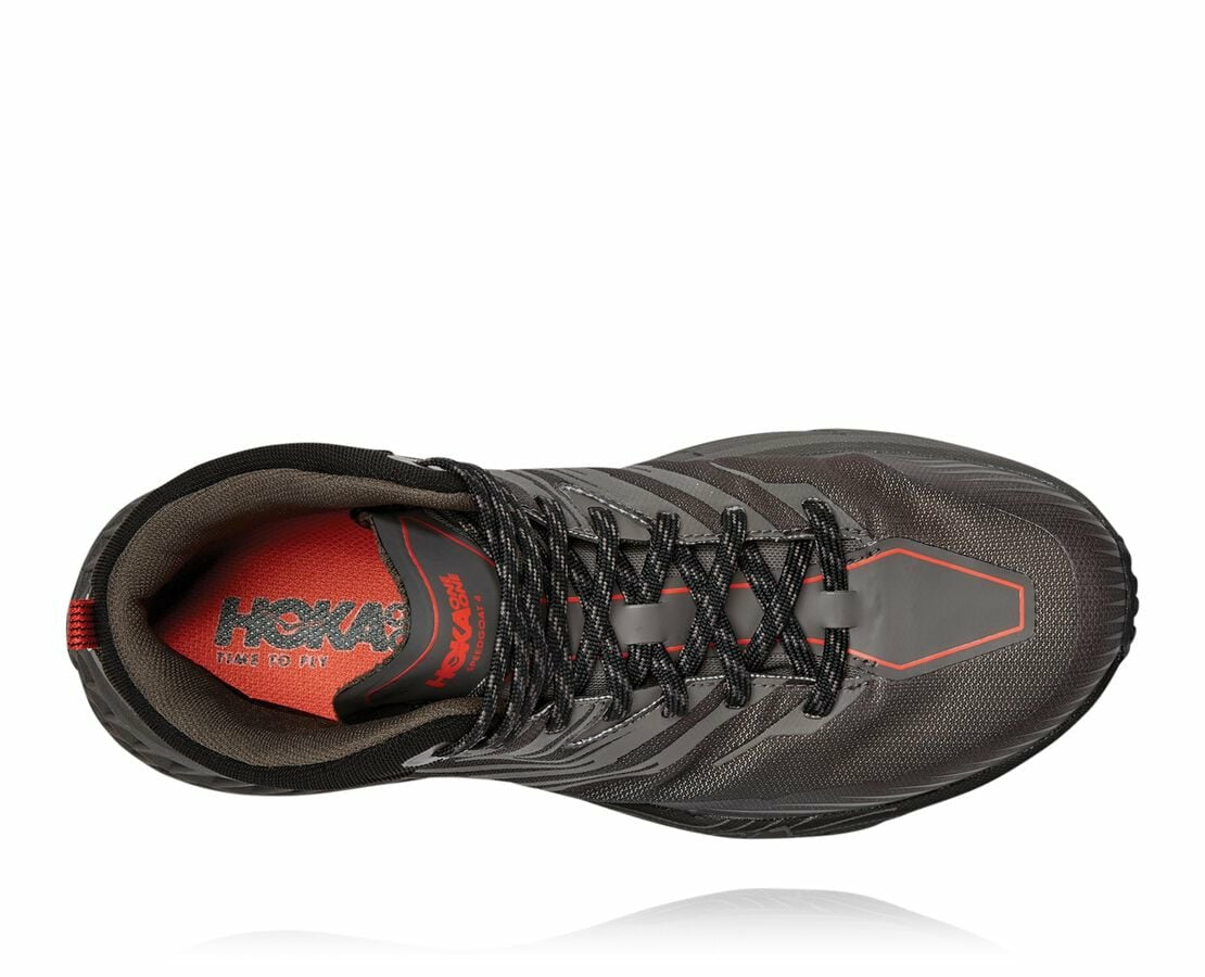 HOKA Anthracite / Dark Gull Grey - Men's Speedgoat Mid GORE-TEX 2