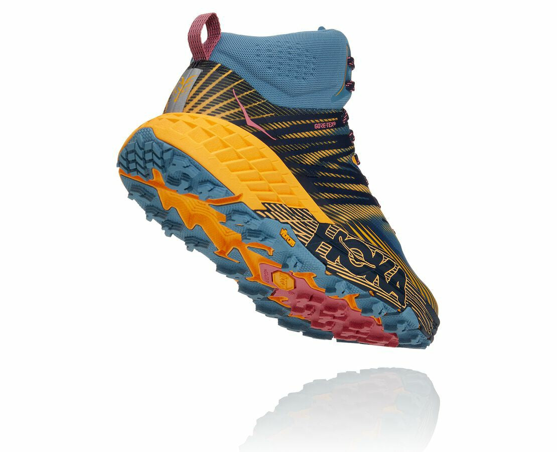 HOKA Provincial Blue / Saffron - Women's Speedgoat Mid GORE-TEX 2