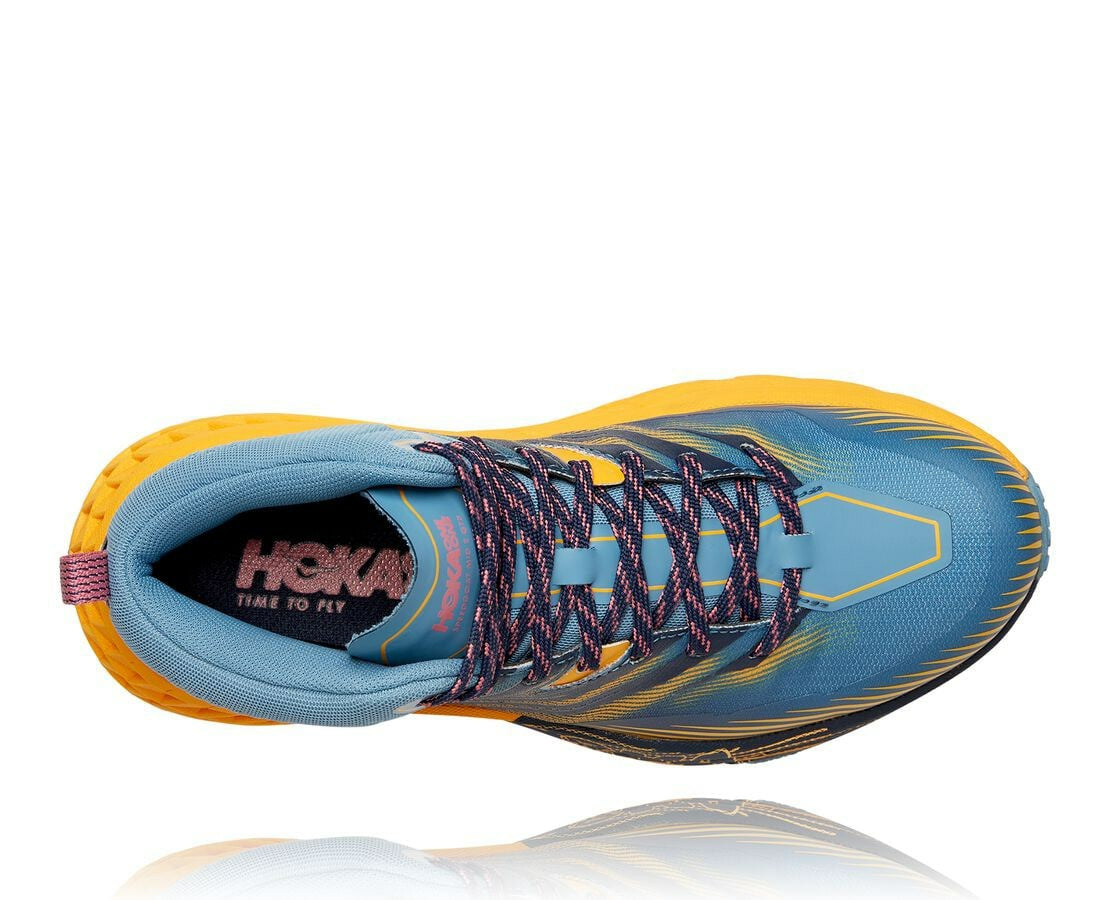 HOKA Provincial Blue / Saffron - Women's Speedgoat Mid GORE-TEX 2