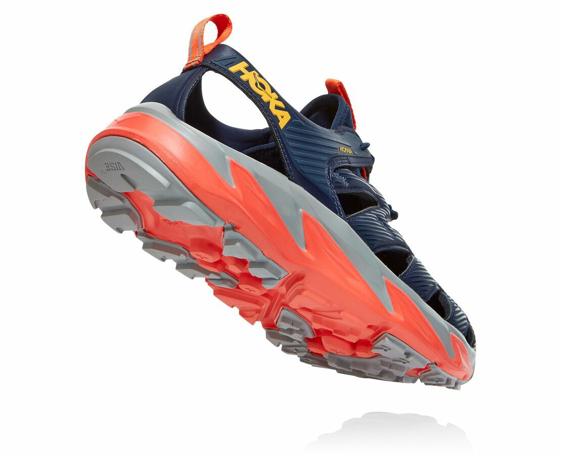 HOKA Black Iris / Mandarin Red - Men's Hopara