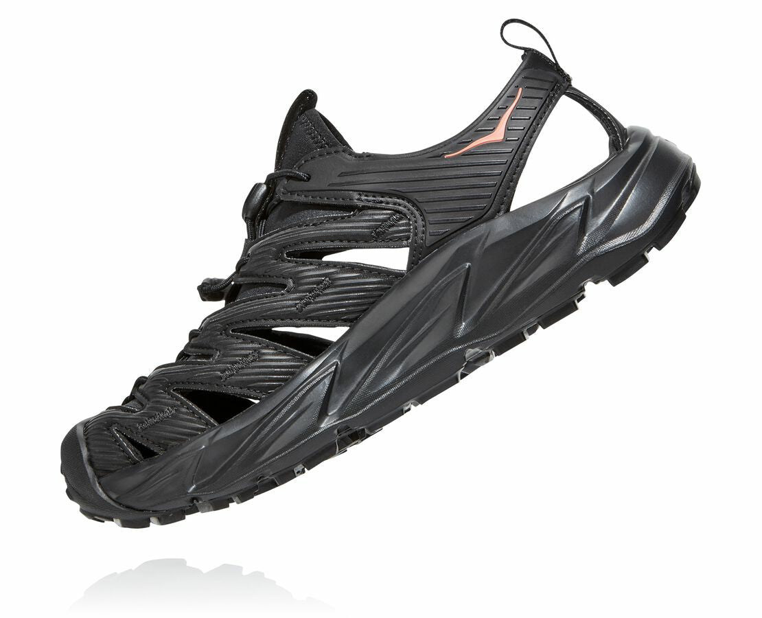 HOKA Black / Fusion Coral - Women's Hopara