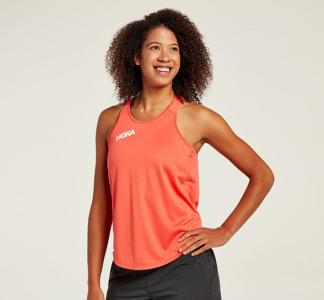 HOKA Hot Coral - Women's Performance Tank