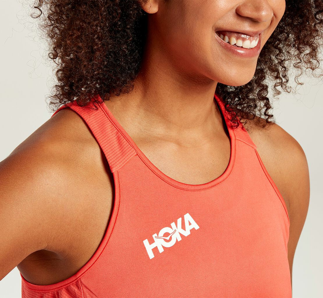 HOKA Hot Coral - Women's Performance Tank