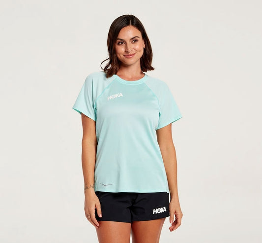 HOKA Blue Tint - Women's Performance Short Sleeve