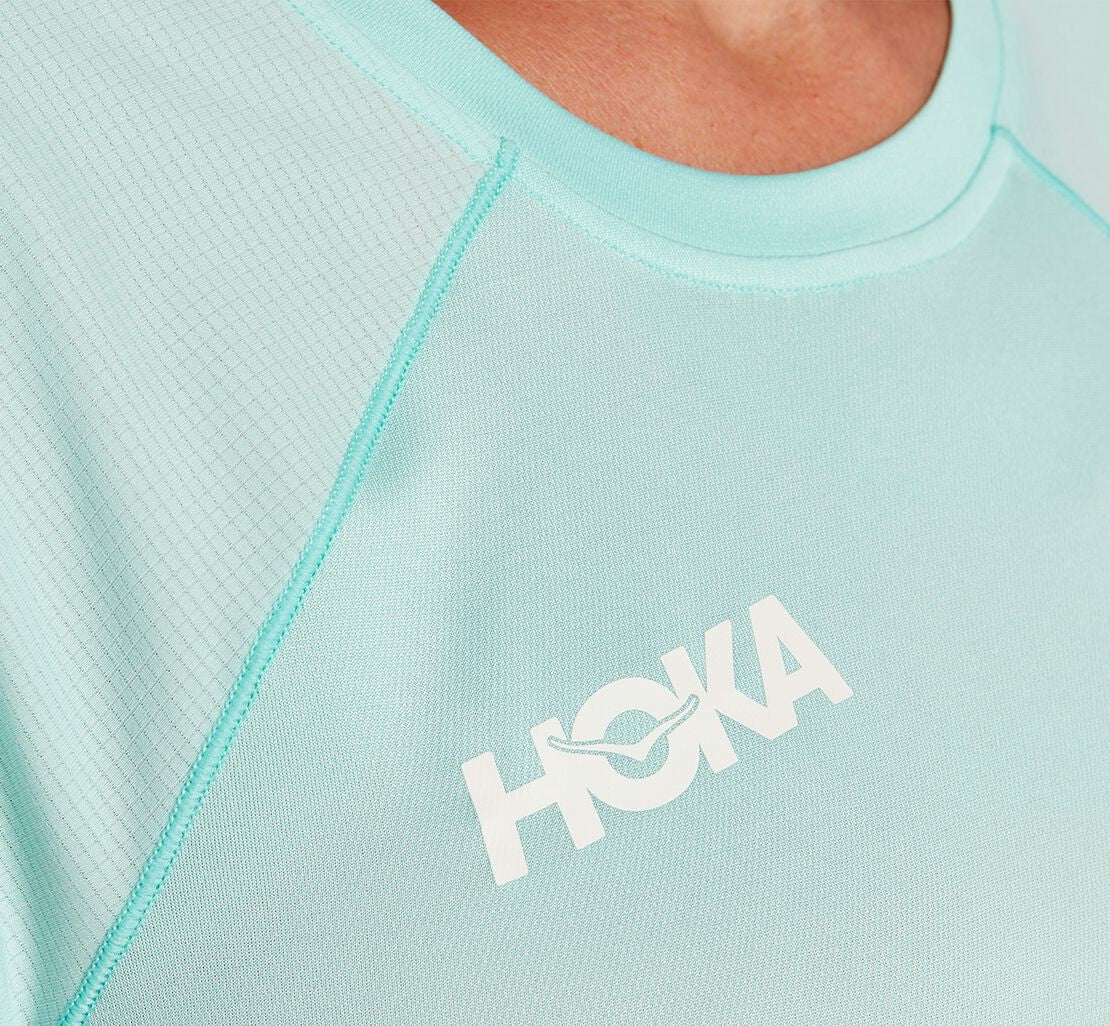 HOKA Blue Tint - Women's Performance Short Sleeve
