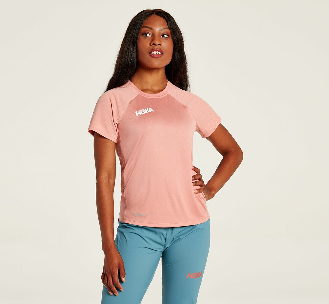 HOKA Rosette - Women's Performance Short Sleeve