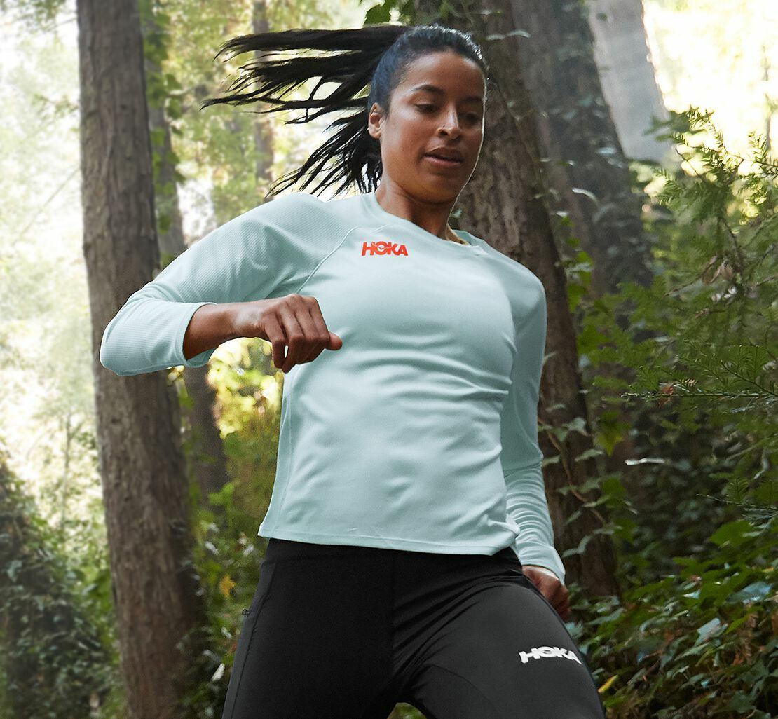 HOKA Wan Blue - Women's Performance Long Sleeve