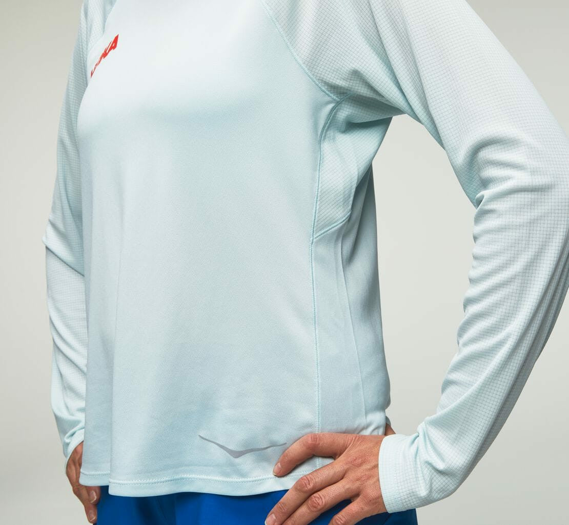 HOKA Wan Blue - Women's Performance Long Sleeve