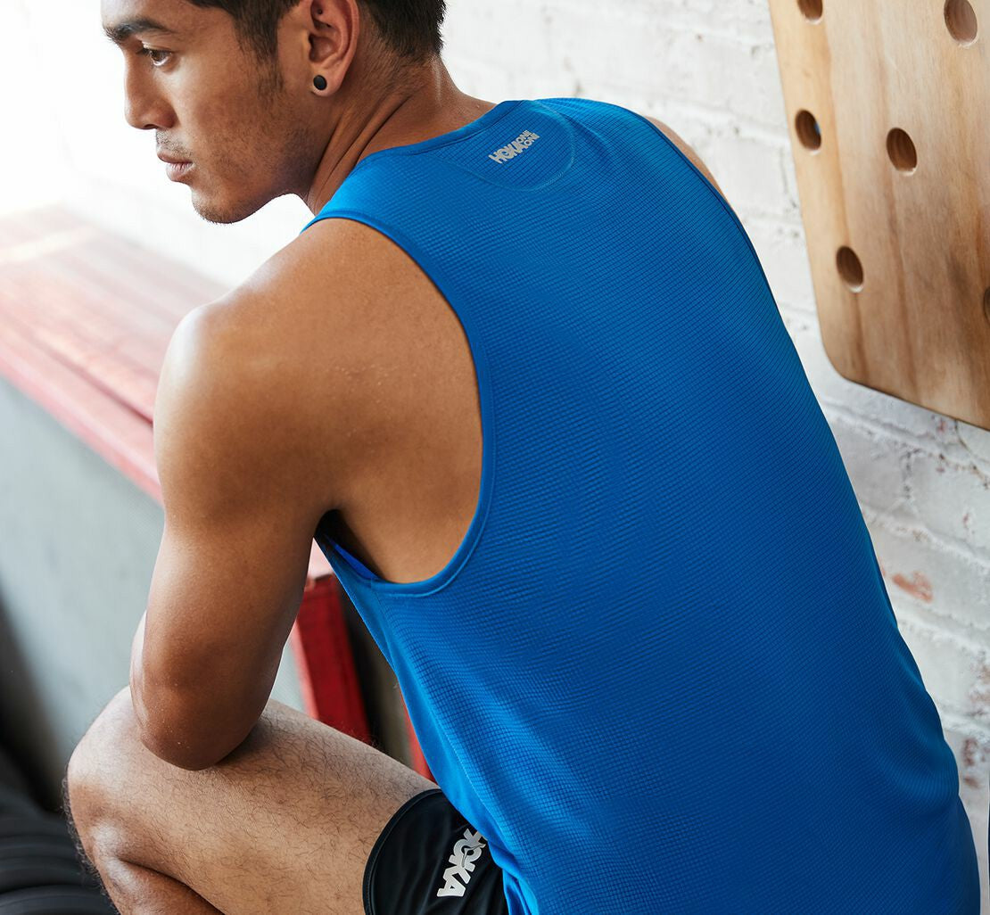 HOKA Imperial Blue - Men's Performance Tank