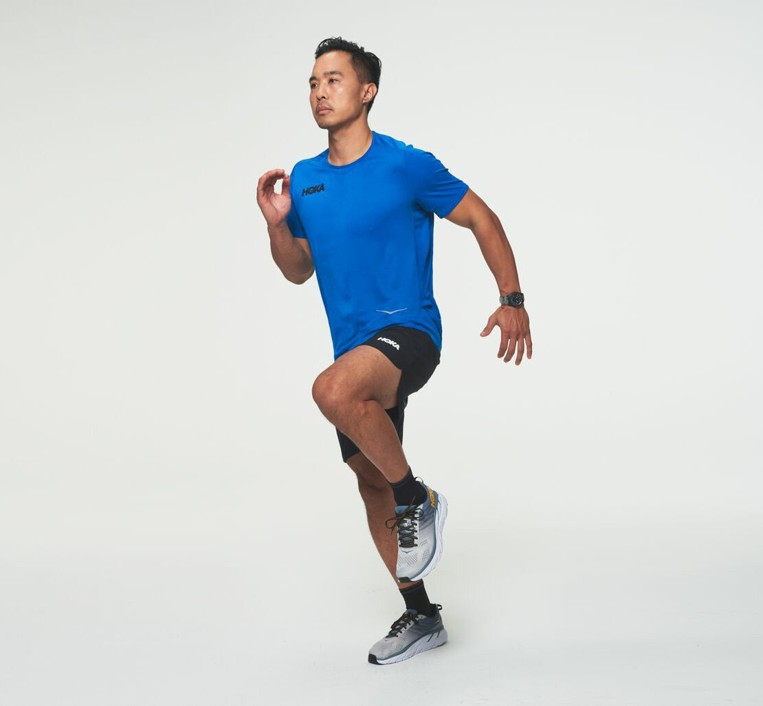 HOKA Imperial Blue - Men's Performance Short Sleeve