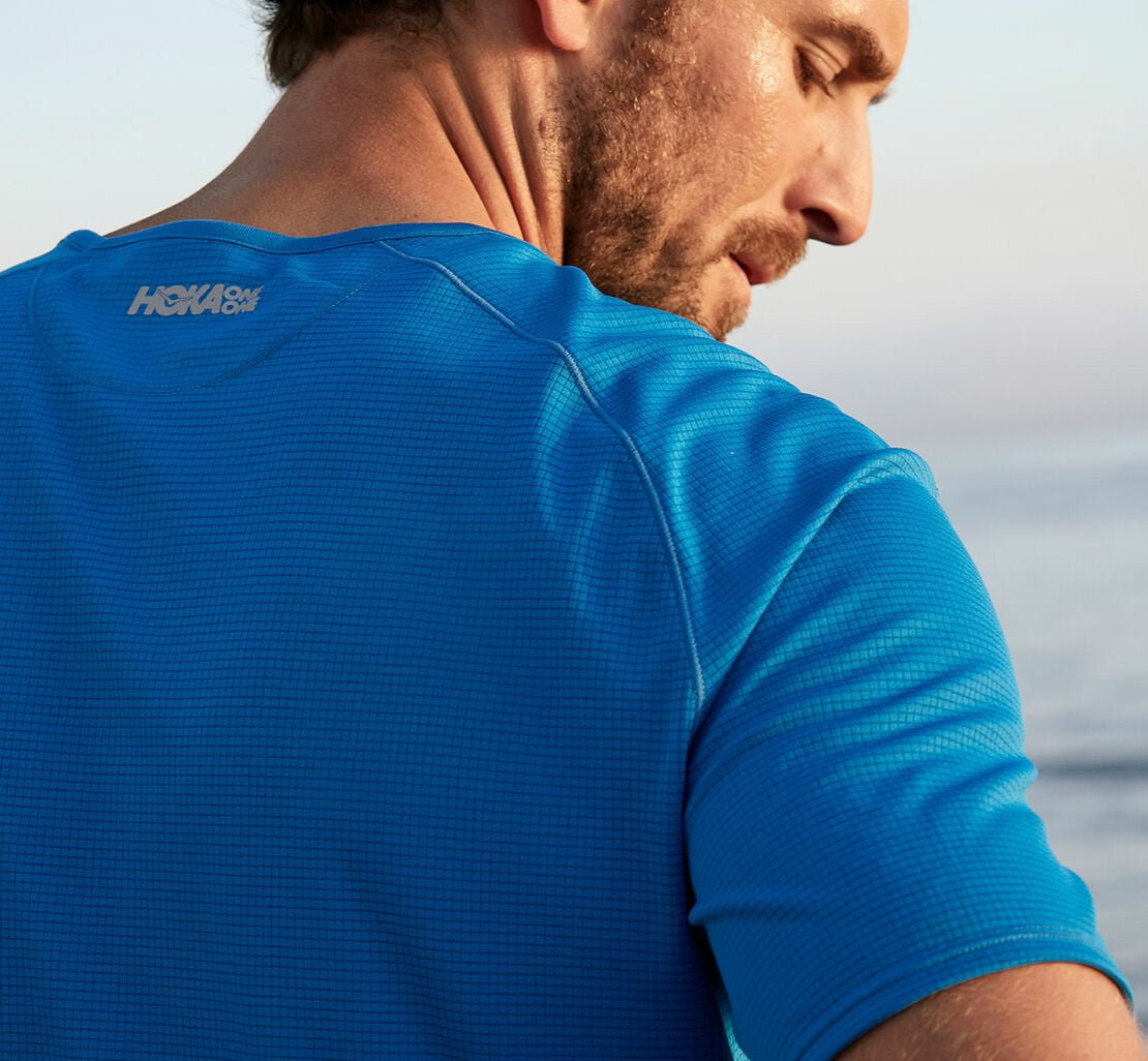 HOKA Imperial Blue - Men's Performance Short Sleeve