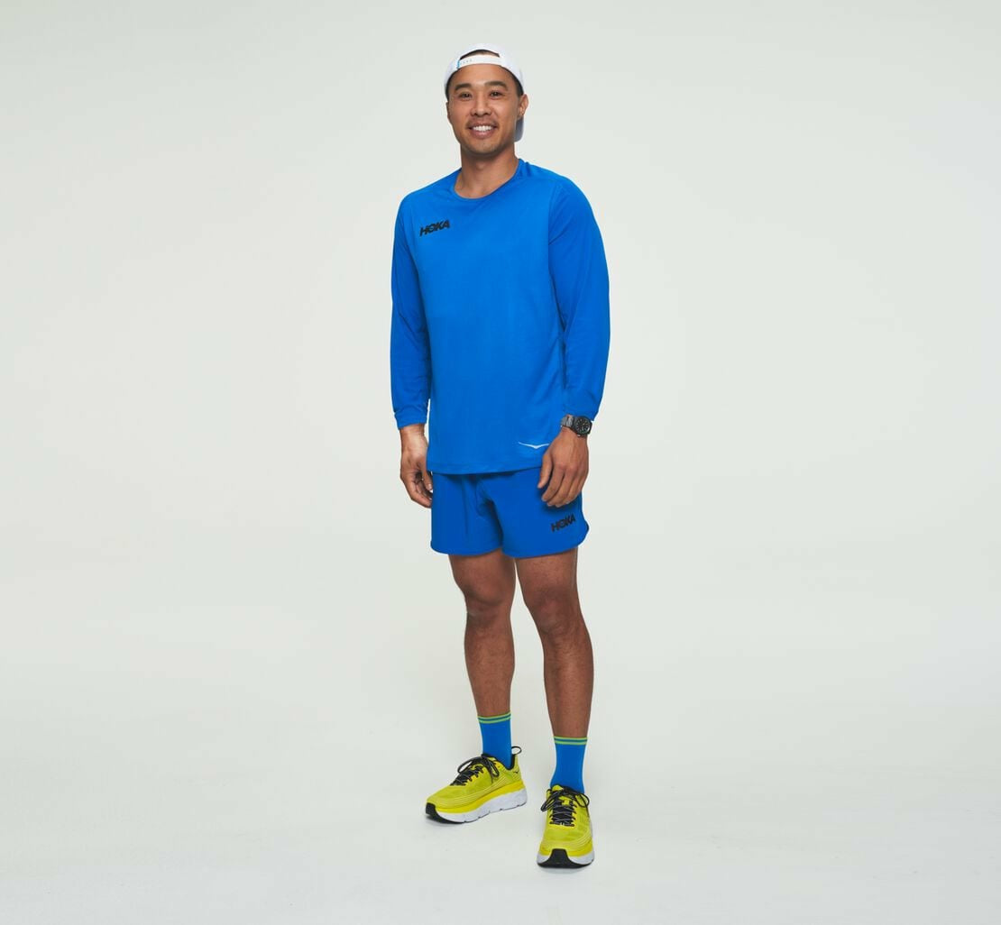HOKA Imperial Blue - Men's Performance Long Sleeve