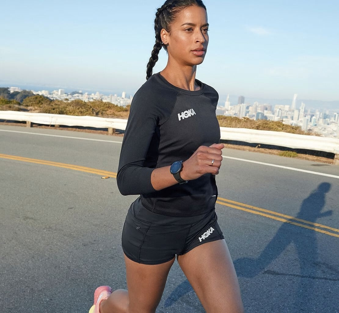 HOKA Black - Women's Performance Knit 3" Short