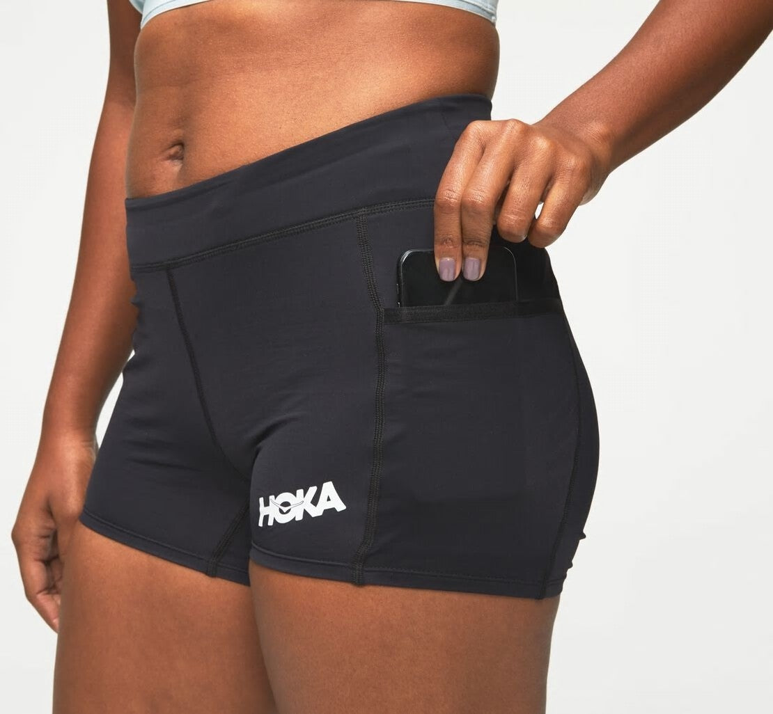 HOKA Black - Women's Performance Knit 3" Short