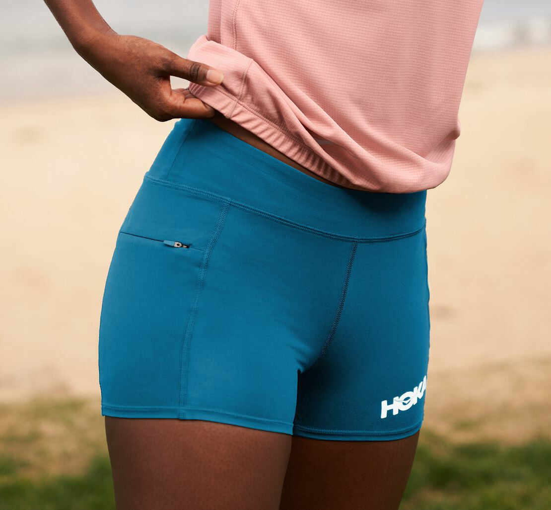 HOKA Moroccan Blue - Women's Performance Knit 3" Short