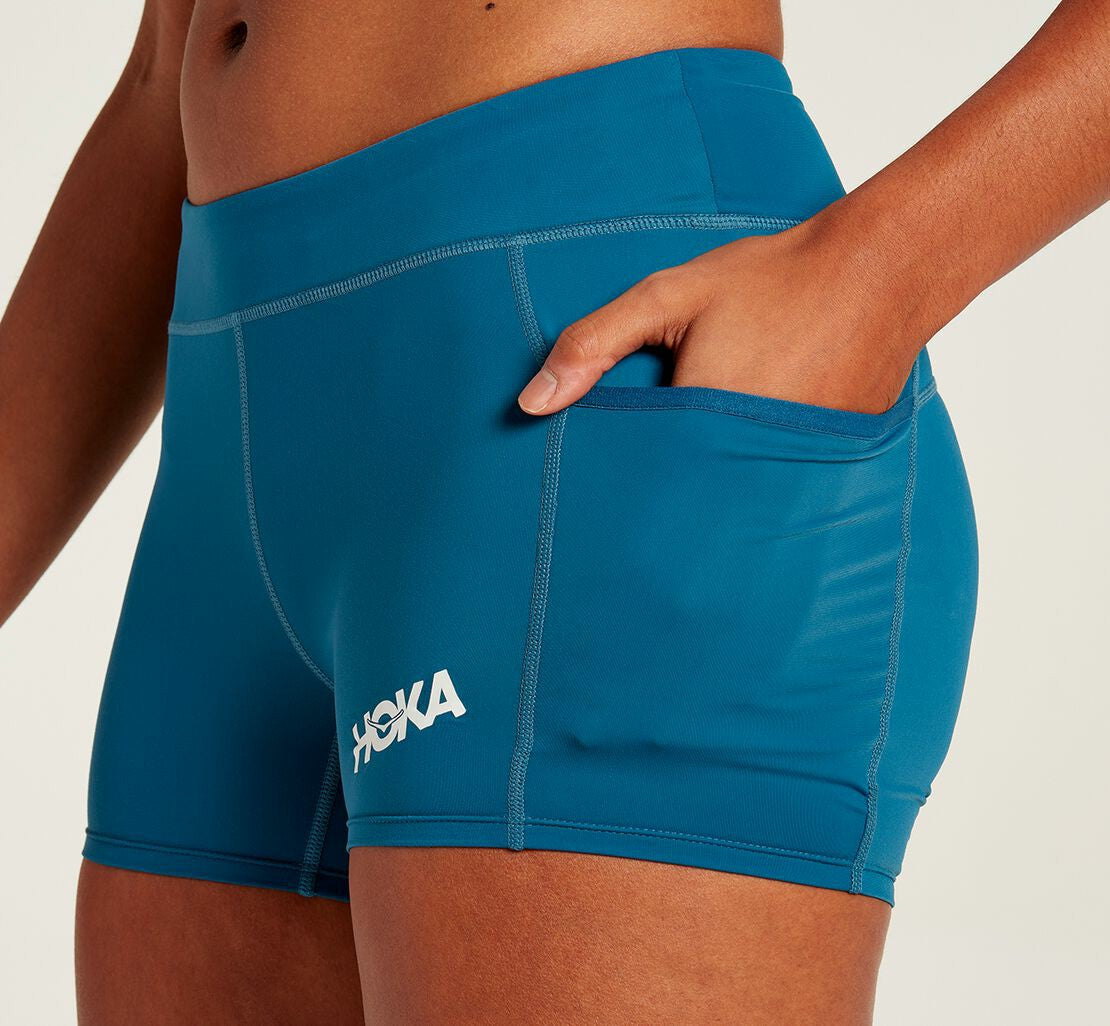 HOKA Moroccan Blue - Women's Performance Knit 3" Short
