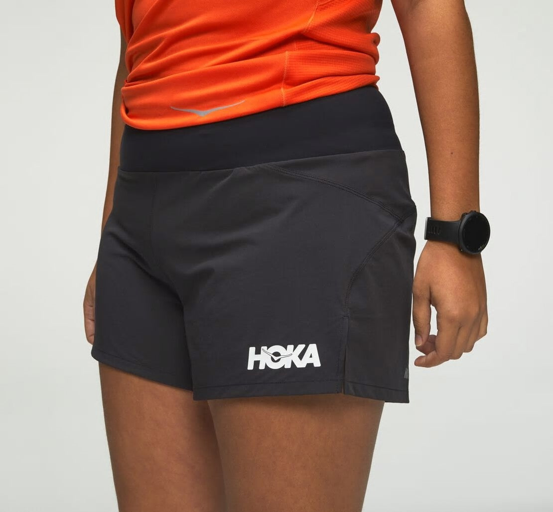 HOKA Black - Women's Performance Woven 4" Short