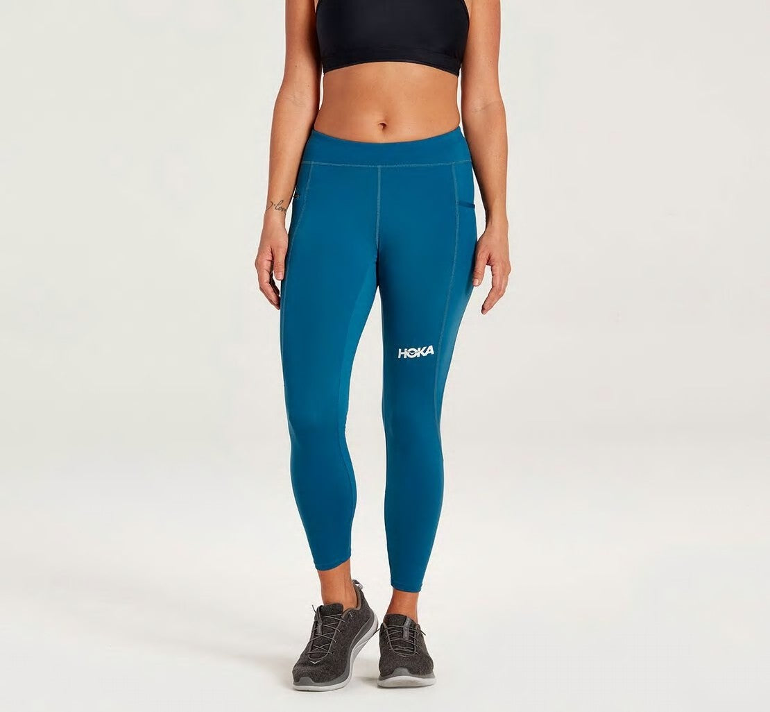 HOKA Moroccan Blue - Women's Performance Crop Tight