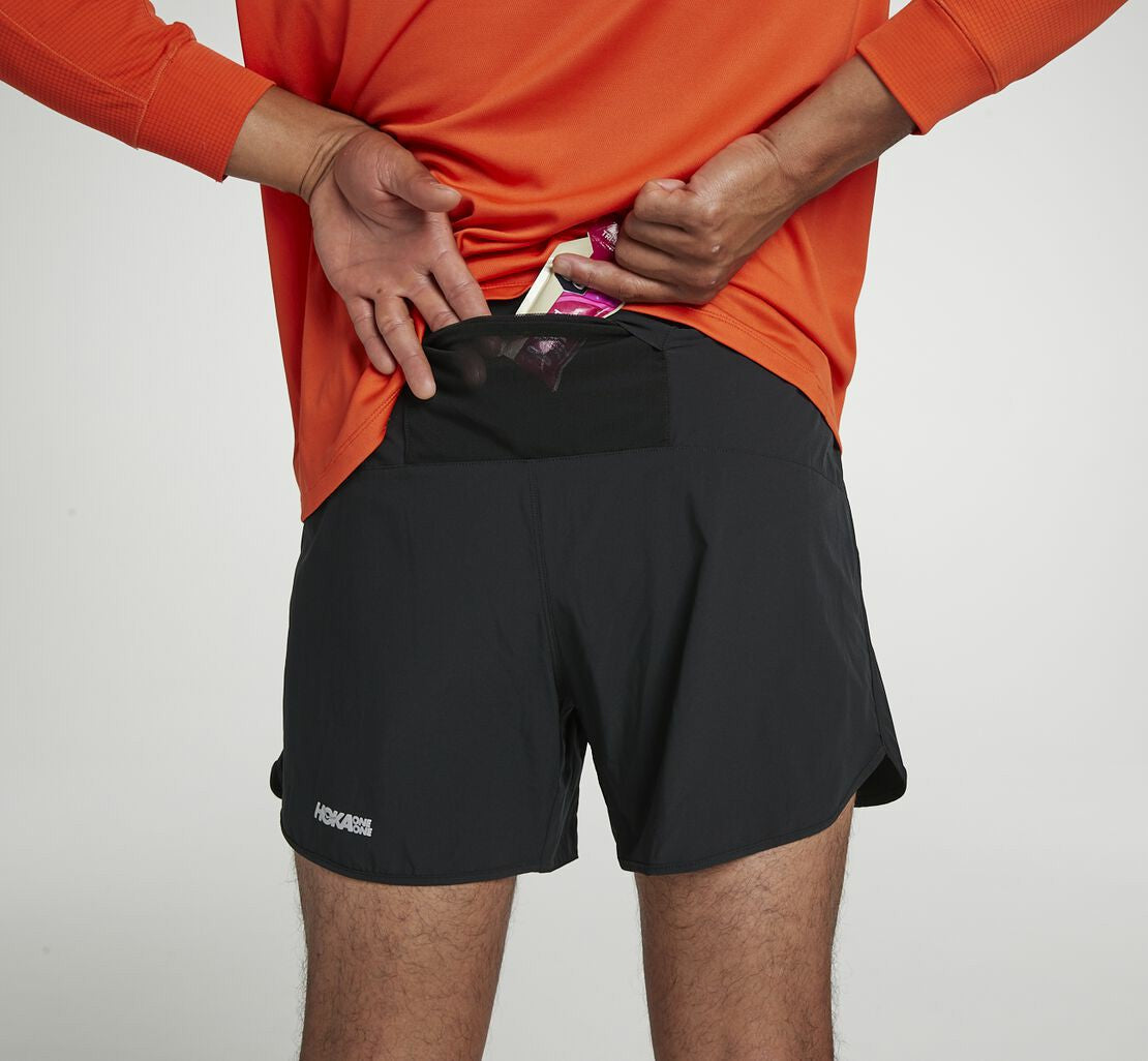 HOKA Black - Men's Performance Woven 5" Short