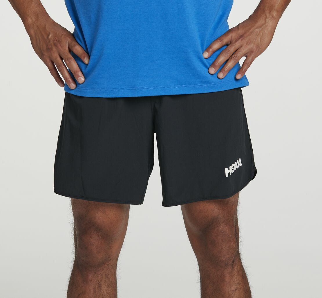 HOKA Black - Men's Performance Woven 7" Short